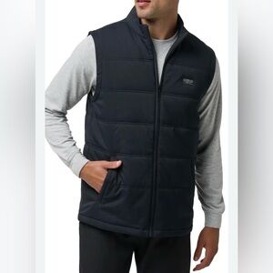 Travis Mathew Men’s Black Quilted Puffer Vest NEW w/o tags